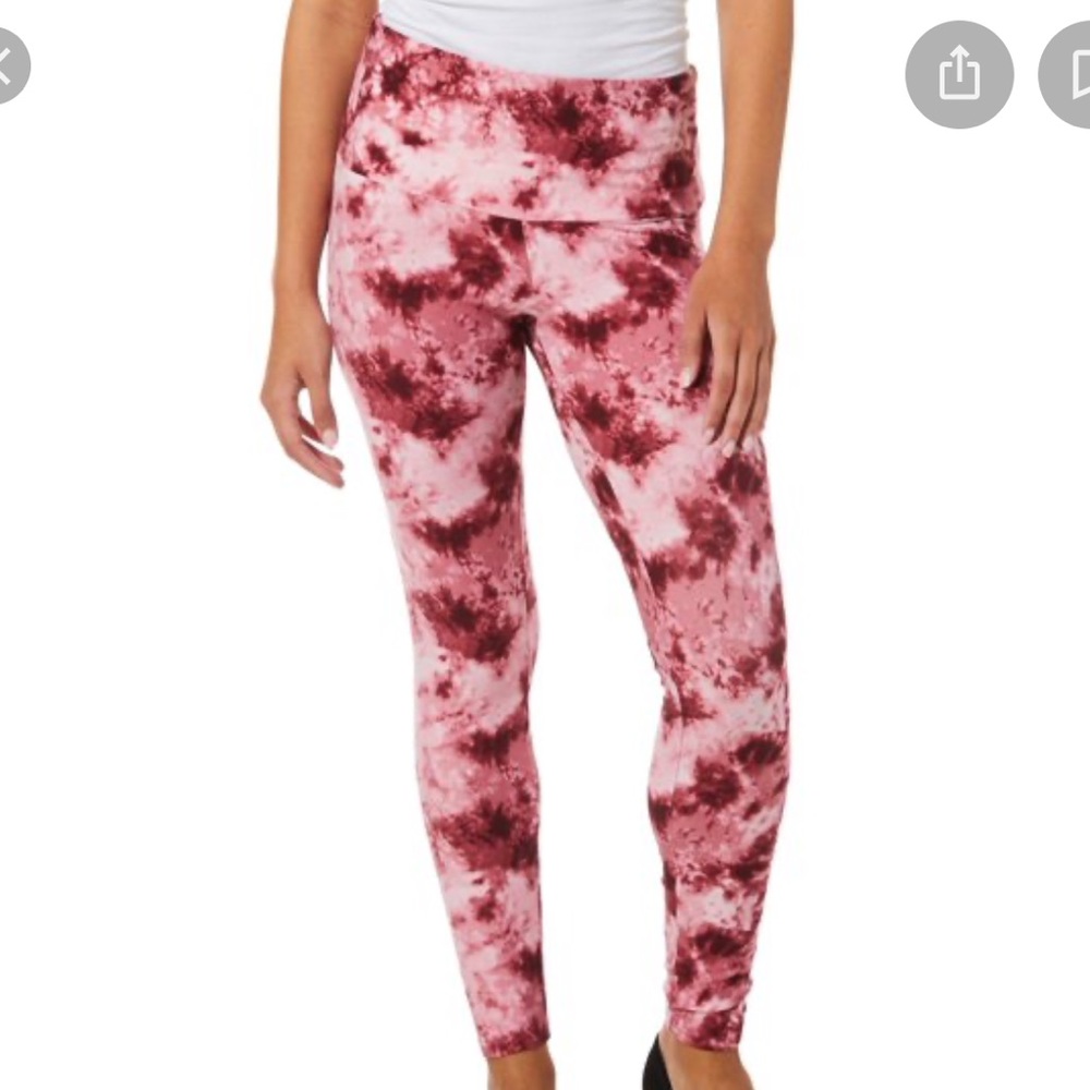 Preloved No Comment ny/la Tie Dye Print Leggings